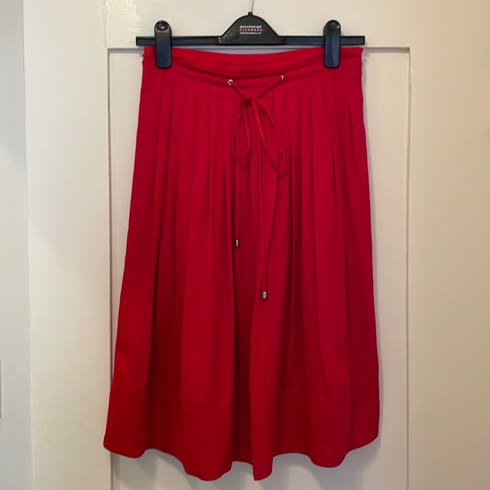 Club Monaco Red Midi Skirt